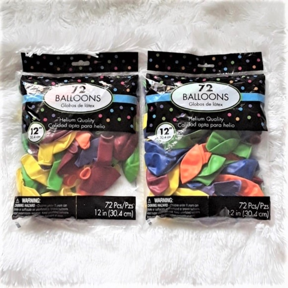 🔴AMSCAN 144 Count of Assorted Latex Balloons